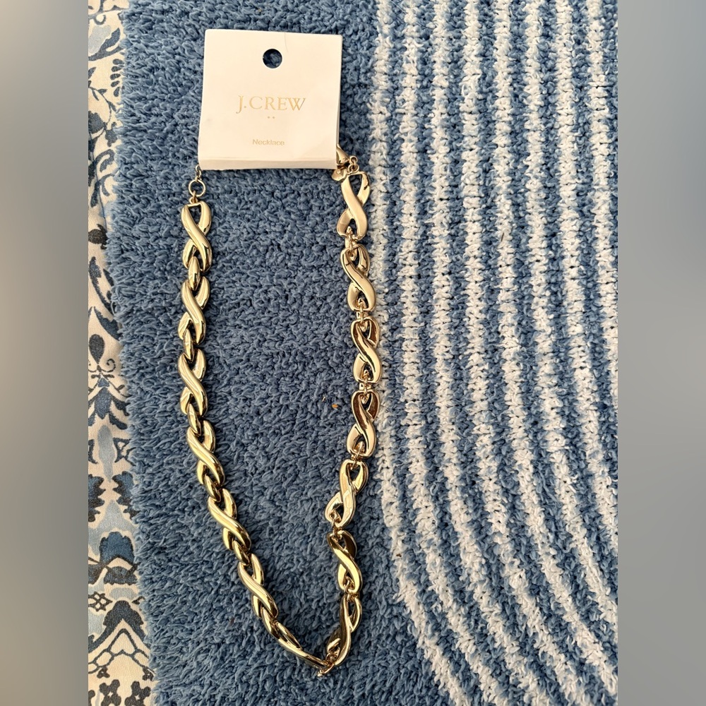 J. Crew Twisted Gold Necklace. Brand new with tags. Never worn.